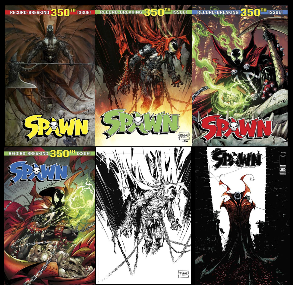 SPAWN #350 Complete Set (All 6 Covers)