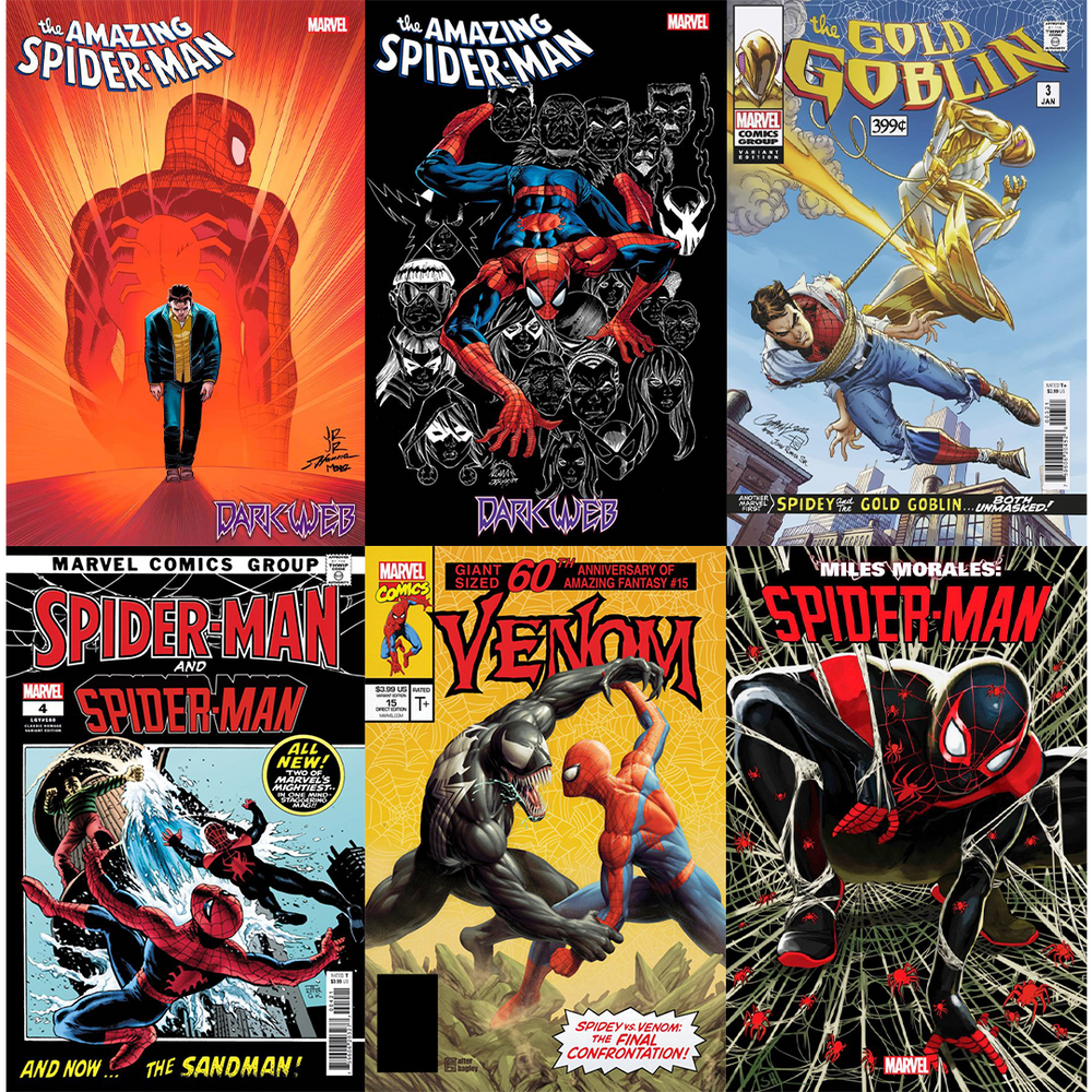 Spider-Man 6 Cover Homage Set