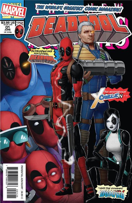 DEADPOOL #1 Exclusive by JTC (Newsstand Version) ONLY 1000 made!! 06/06/18 - Mutant Beaver Comics
