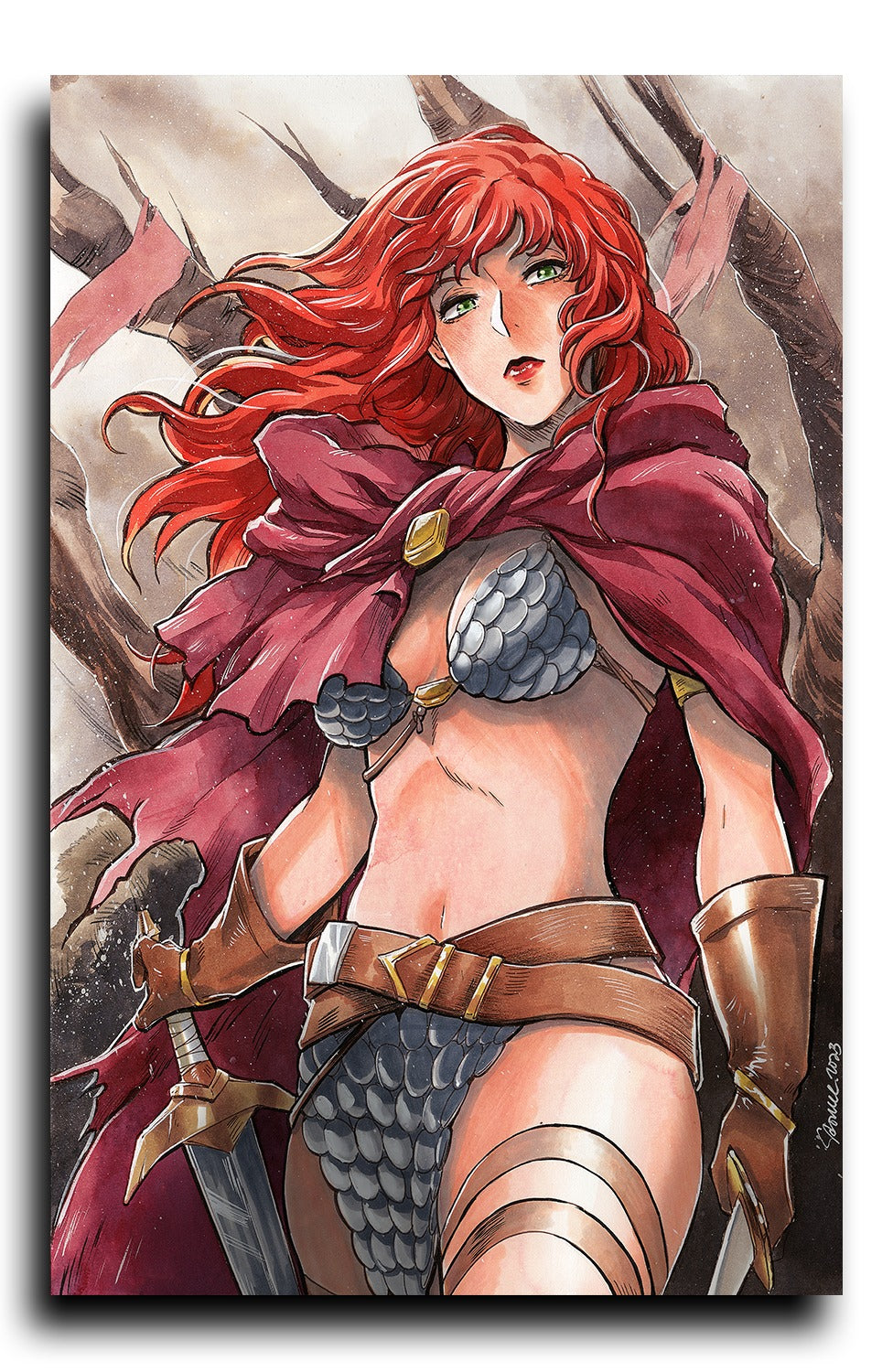 Pre-Order: RED SONJA #1 Sao Meguito VIRGIN Exclusive! (Ltd to ONLY 500) 08/30/23