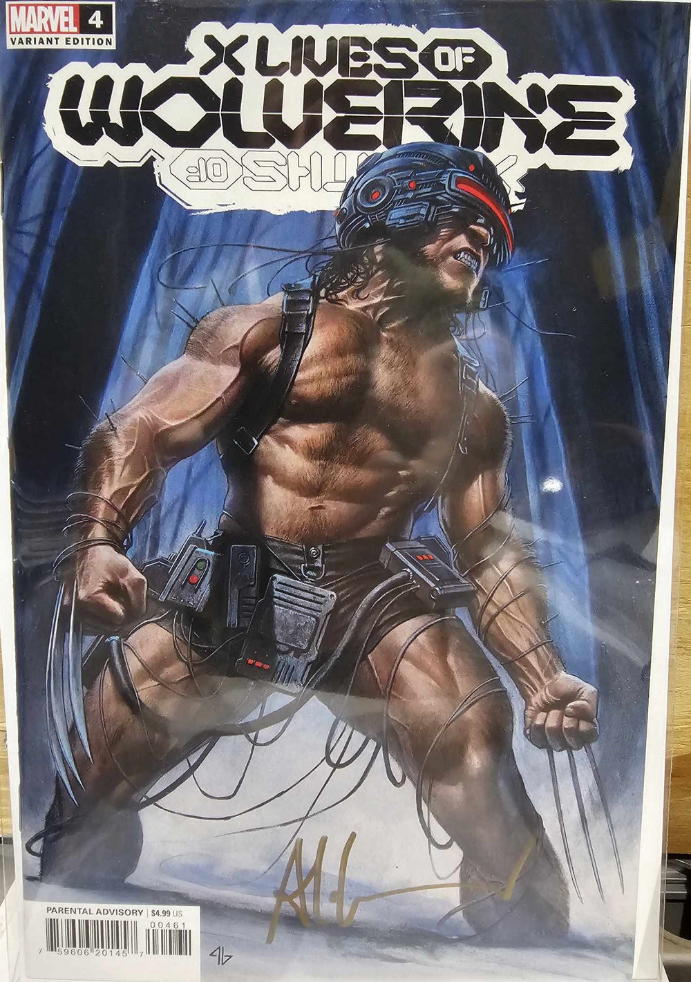 X LIVES of WOLVERINE #4 Granov Variant SIGNED by ADI GRANOV with COA!