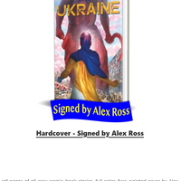 COMICS FOR UKRAINE HARDCOVER SIGNED BY Alex Ross