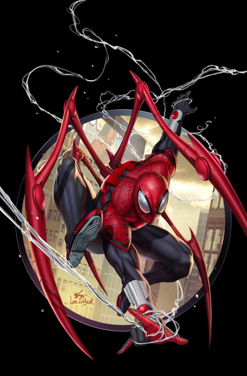 Pre-Order: SUPERIOR SPIDER-MAN #1 INHYUK LEE MEGACON 2024 BLACK VIRGIN EXCLUSIVE! (LTD TO 600 COPIES WITH NUMBERED COA!) 03/31/24