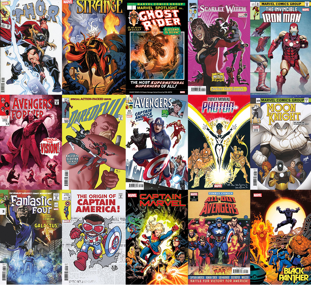 Marvel Comics Classics Homage - 15 Cover Set| Mutant Beaver Comics