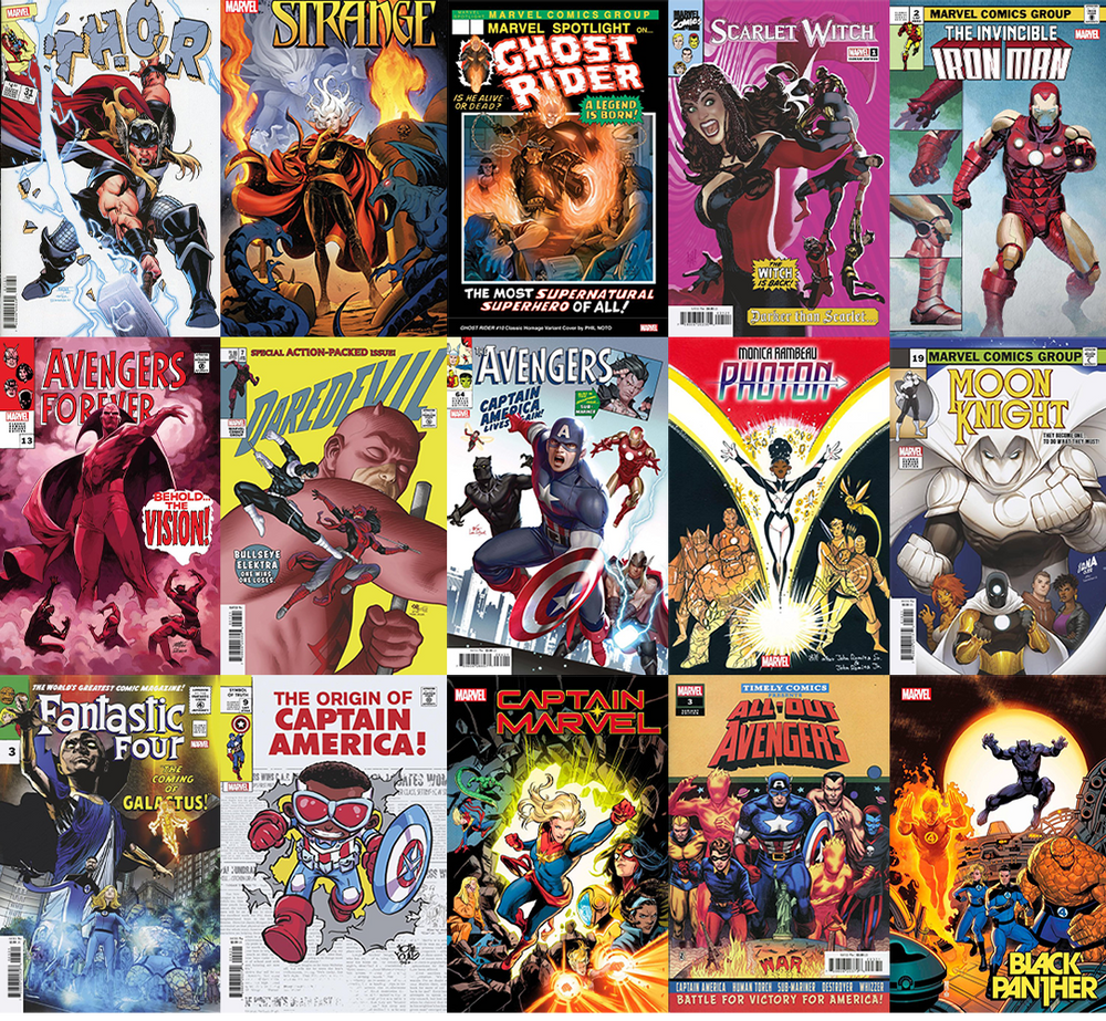 Marvel Comics Classics Homage - 15 Cover Set