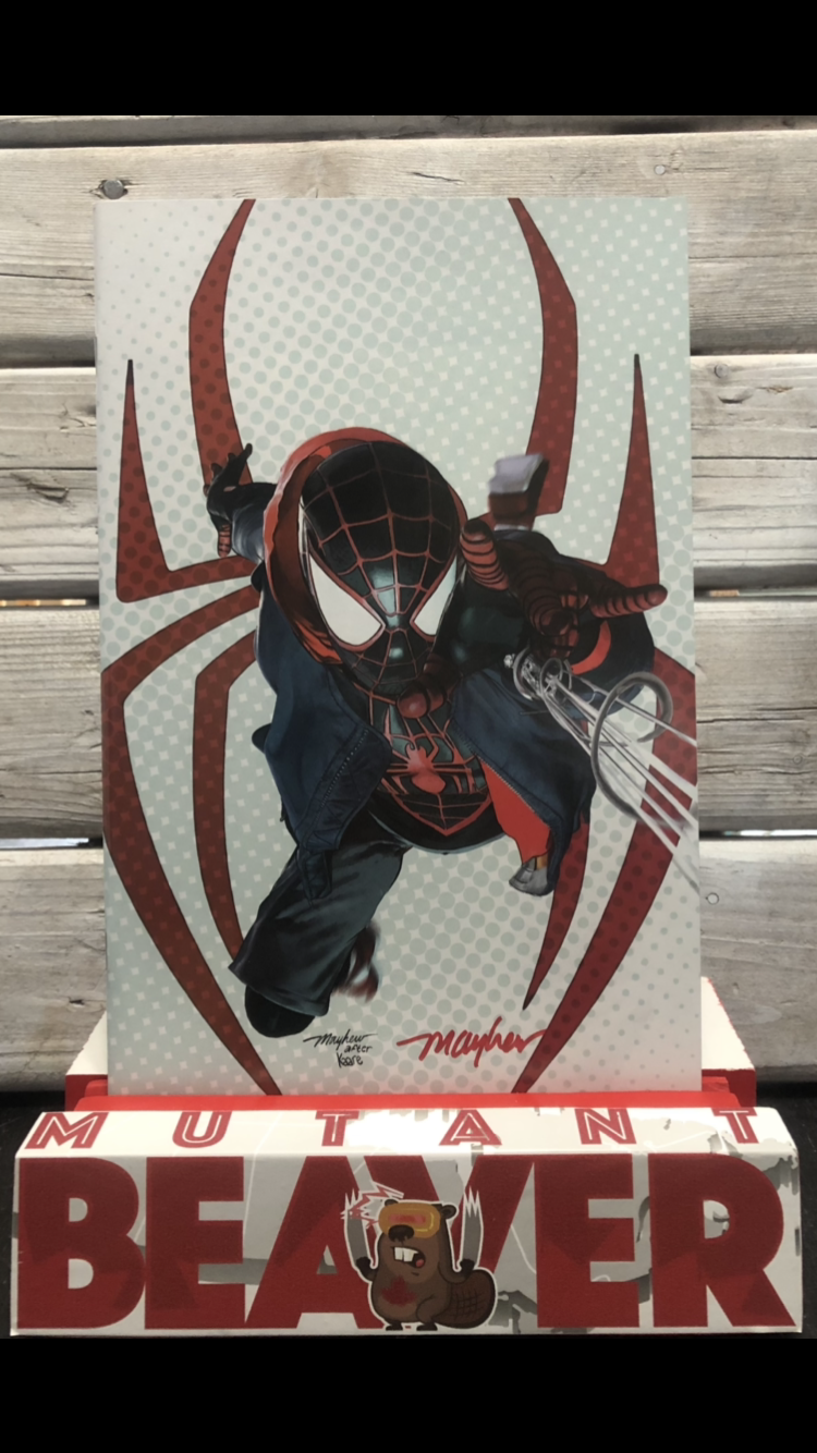 MILES MORALES: SPIDER-MAN #25 Mike Mayhew SIGNED VIRGIN EXCLUSIVE