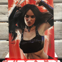 X-MEN #1 Mike Mayhew SIGNED RED VIRGIN EXCLUSIVE