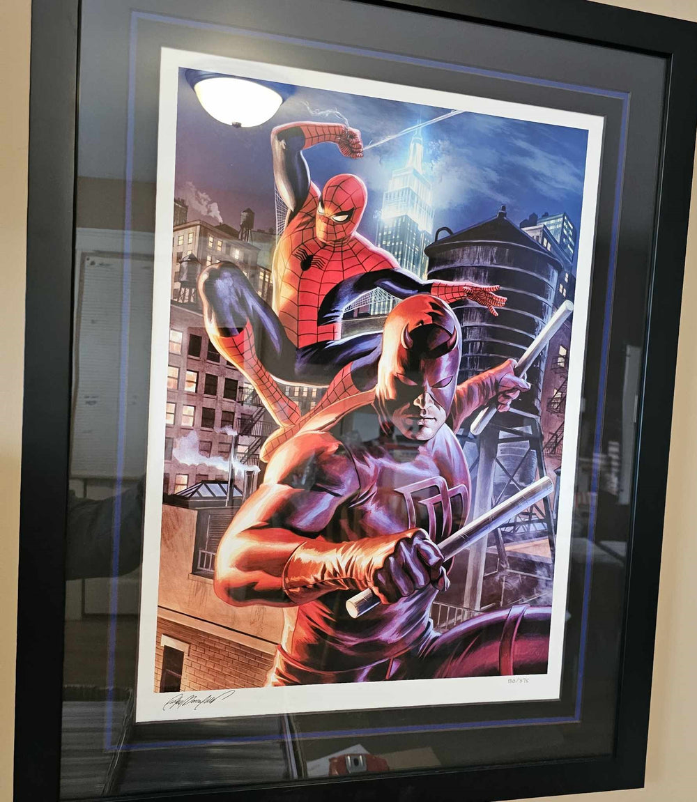 DAREDEVIL & SPIDER-MAN by Felipe Massafera LIMITED EDITION Print #130 of ONLY 375 Made! signed by Massaferra!