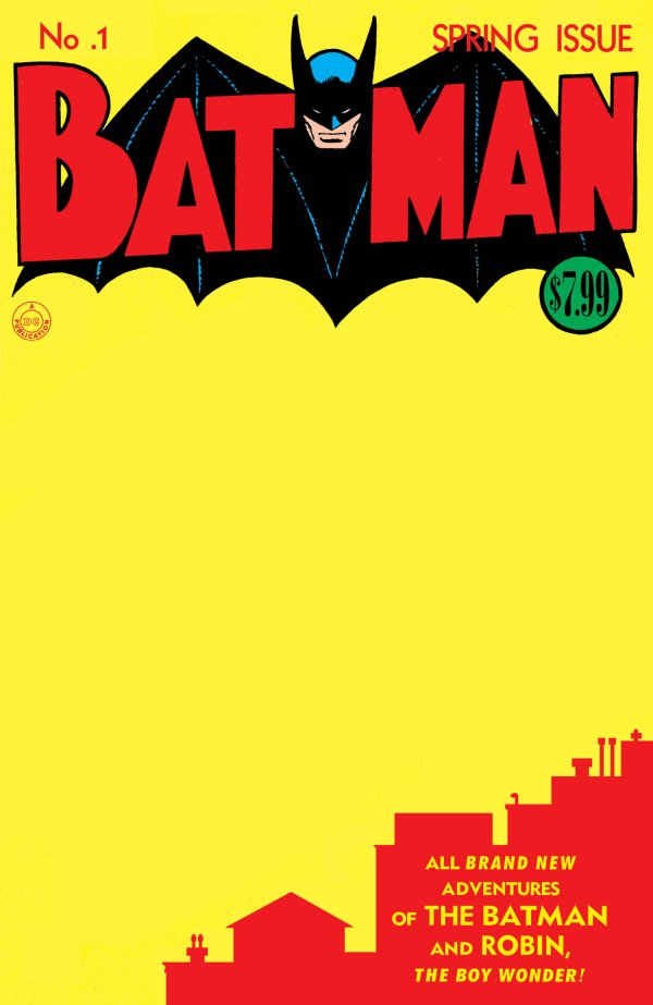 Batman #1 - Facsimile Edition (2023) Cover C Blank Variant