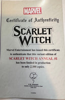 
              SCARLET WITCH ANNUAL #1 Peach Momoko MARVEL Booth Exclusive! (Ltd to 2500 Copies with COA) Sealed in Polybag!
            