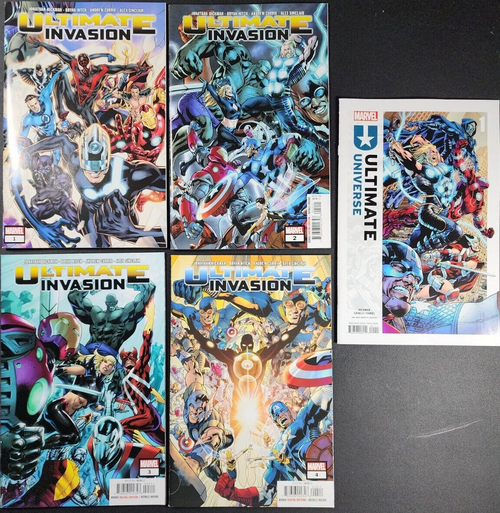 ULTIMATE INVASION Complete Set (#1-#4 + Ultimate Universe) ***ALL 1st Prints!!***