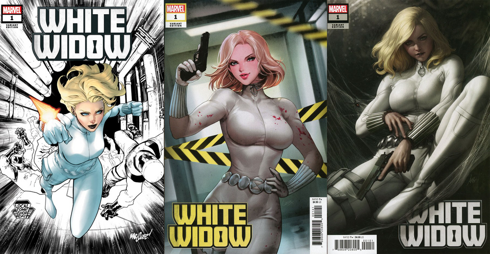 White Widow #1 - 3 Cover Set