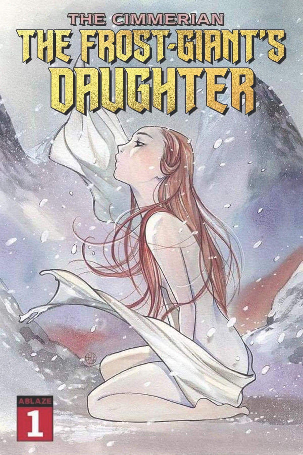 Pre-Order: CIMMERIAN FROST GIANTS DAUGHTER #1 Peach Momoko GOLD FOIL Exclusive! (Ltd to Only 500) 12/30/20 - Mutant Beaver Comics