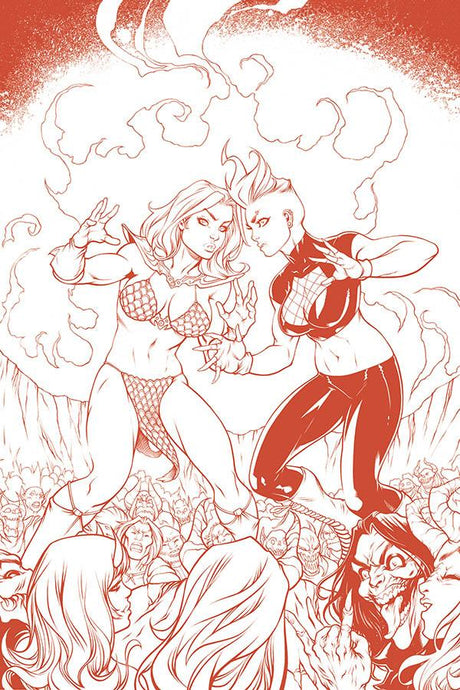 RED SONJA AGE OF CHAOS #1 1:15 GARZA B&W TINT RATIO VARIANT - Mutant Beaver Comics