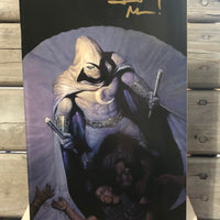 MOON KNIGHT #1 E.M Gist VIRGIN EXCLUSIVE SIGNED BY Jed MacKay (WIH COA)