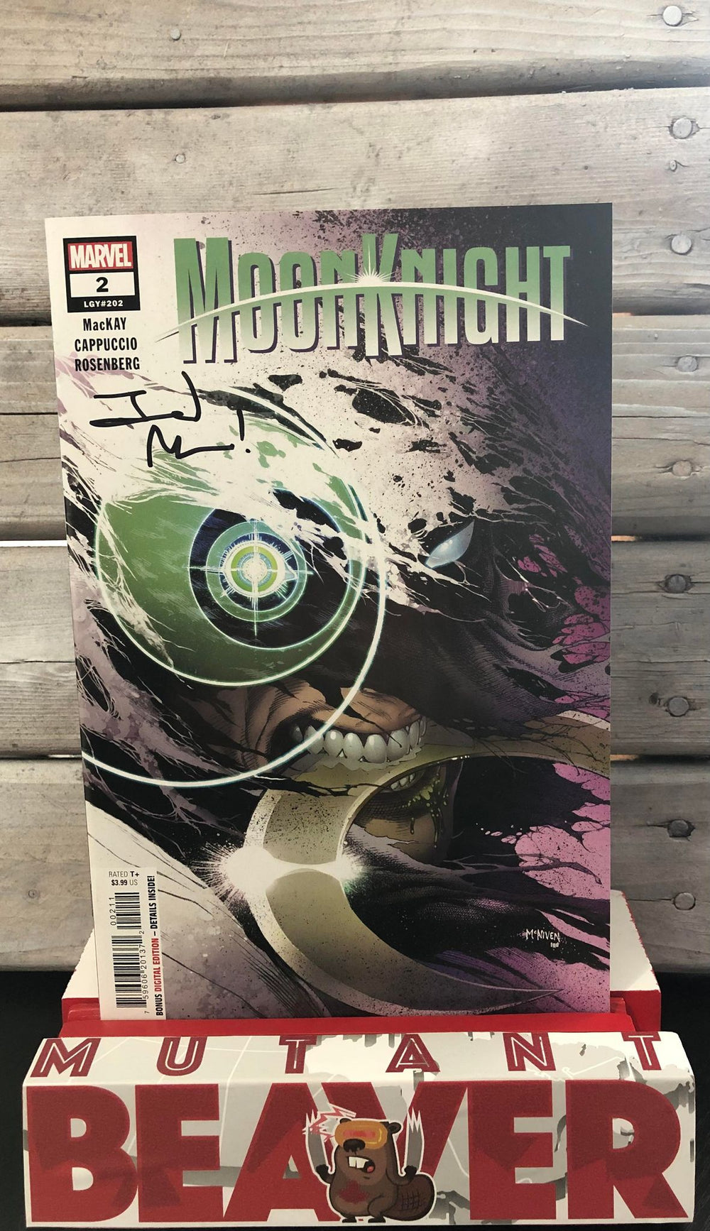 MOON KNIGHT #2 McNiven TRADE DRESS SIGNED BY Jed MacKay