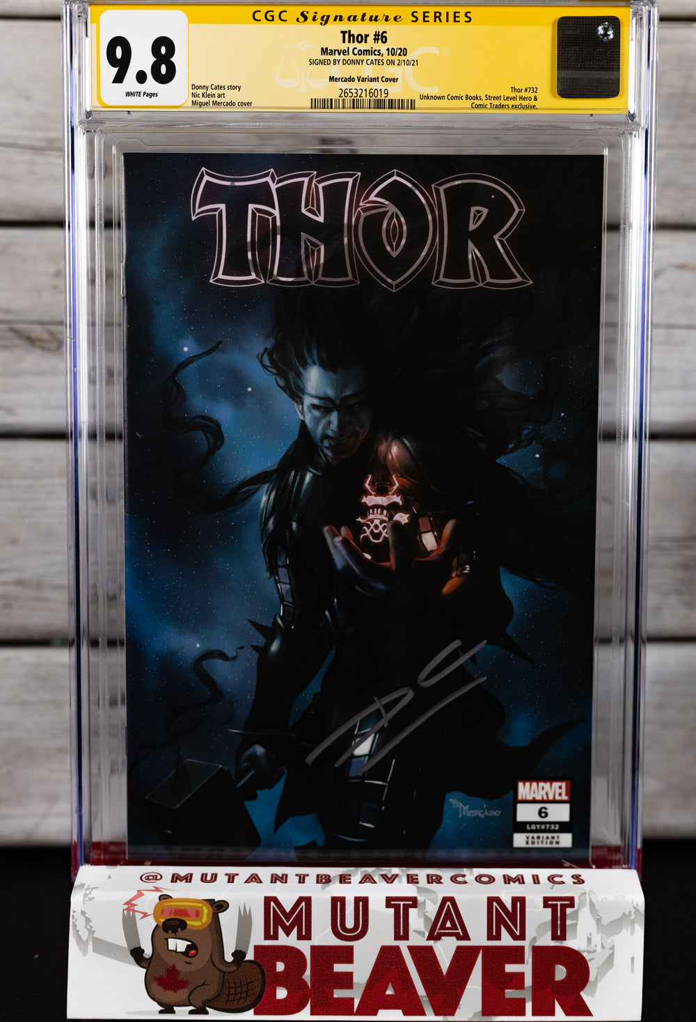 CGC 9.8 SS THOR #6 Miguel Mercado (SIGNED BY DONNY CATES) TRADE DRESS EXCLUSIVE