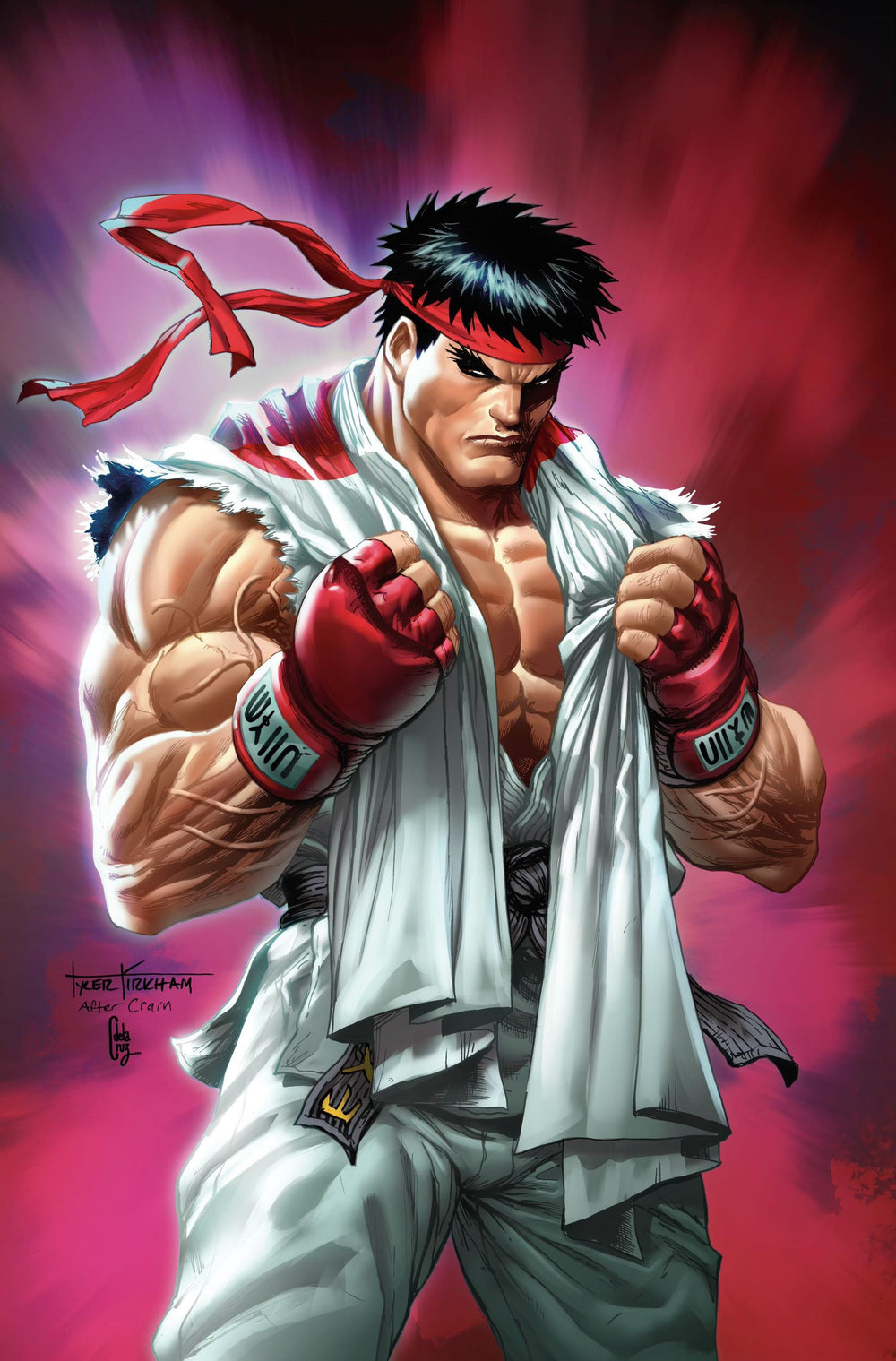 STREET FIGHTER #1 Tyler Kirkham Ryu VIRGIN Exclusive! (LTD to 400 copies w/ numbered COA)