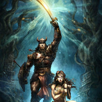 CIMMERIAN - Queen of the Black Coast #1 Alan Quah Virgin Exclusive (Homage to Conan the Barbarian poster) ***Ltd to Only 400*** - Mutant Beaver Comics