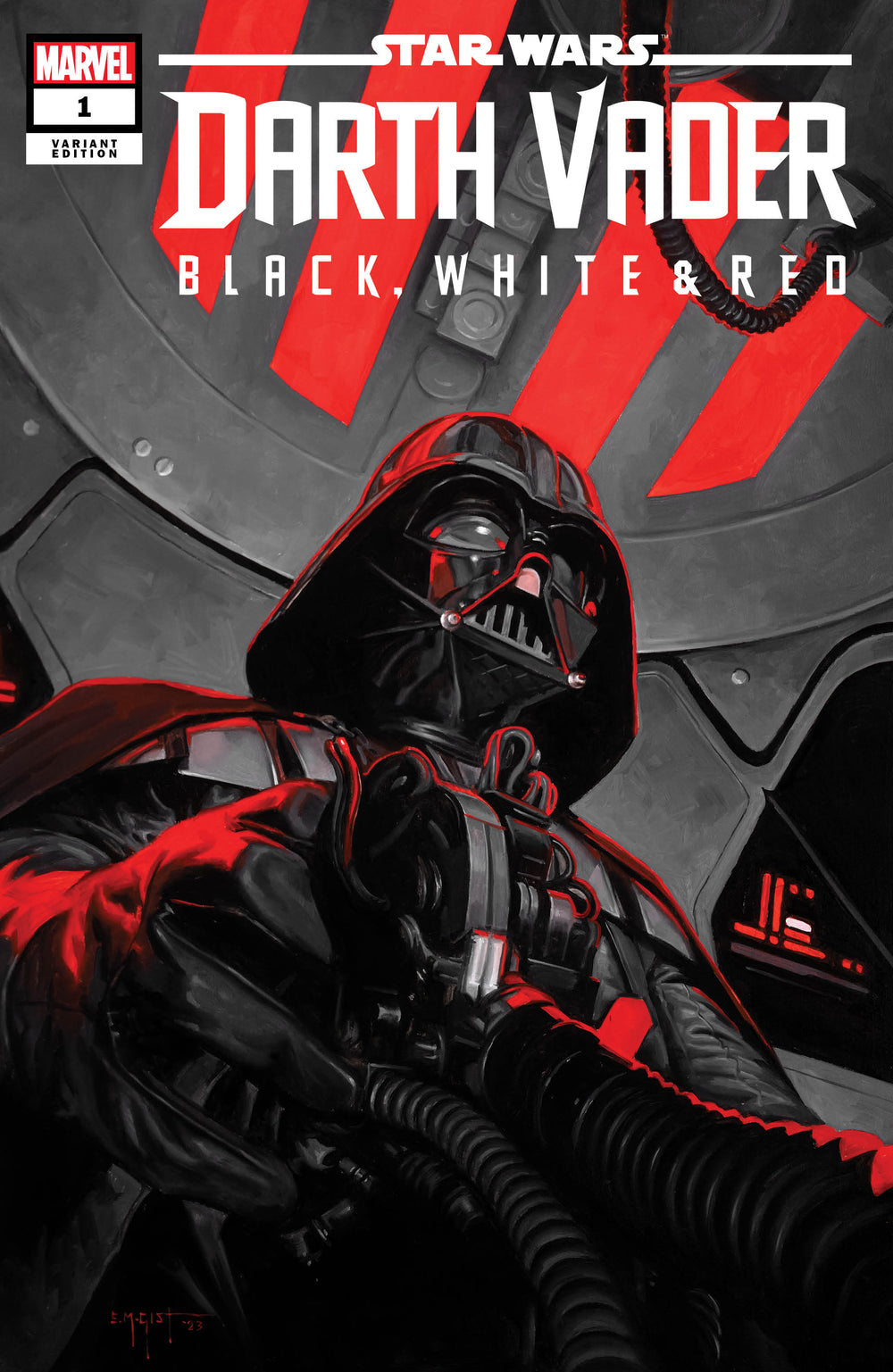 DARTH VADER BLACK, WHITE & RED #1 Gist Trade Dress Exclusive! (Ltd to 800 with COA)