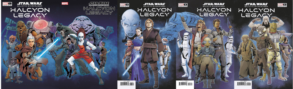 Star Wars: Halcyon Legacy #1-5 - Connecting Cover Set