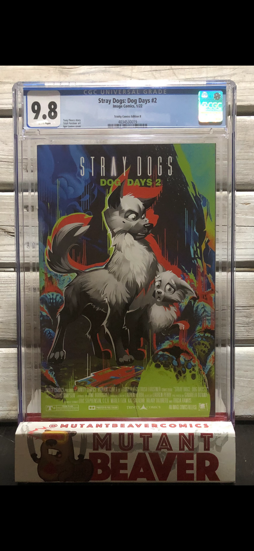CGC 9.8 STRAY DOGS: DOG DAYS #2 Igor Lomov COVER B TRADE DRESS EXCLUSIVE