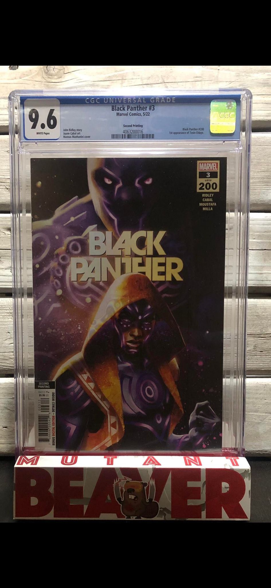 Black Panther #3 (2022) CGC 9.8 fashion SECOND PRINT first appearance of Tosin