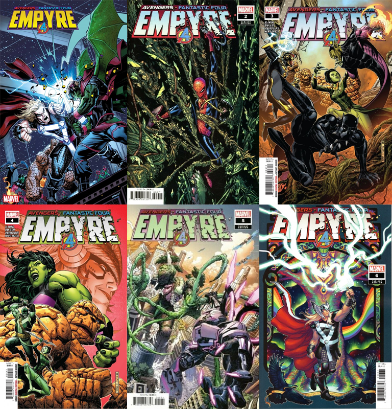 Avengers - Fantastic 4 : Empyre Complete Set #1-6