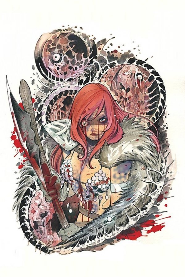DIE!NAMITE #1 - Momoko Red Sonja Zombie Virgin Variant
