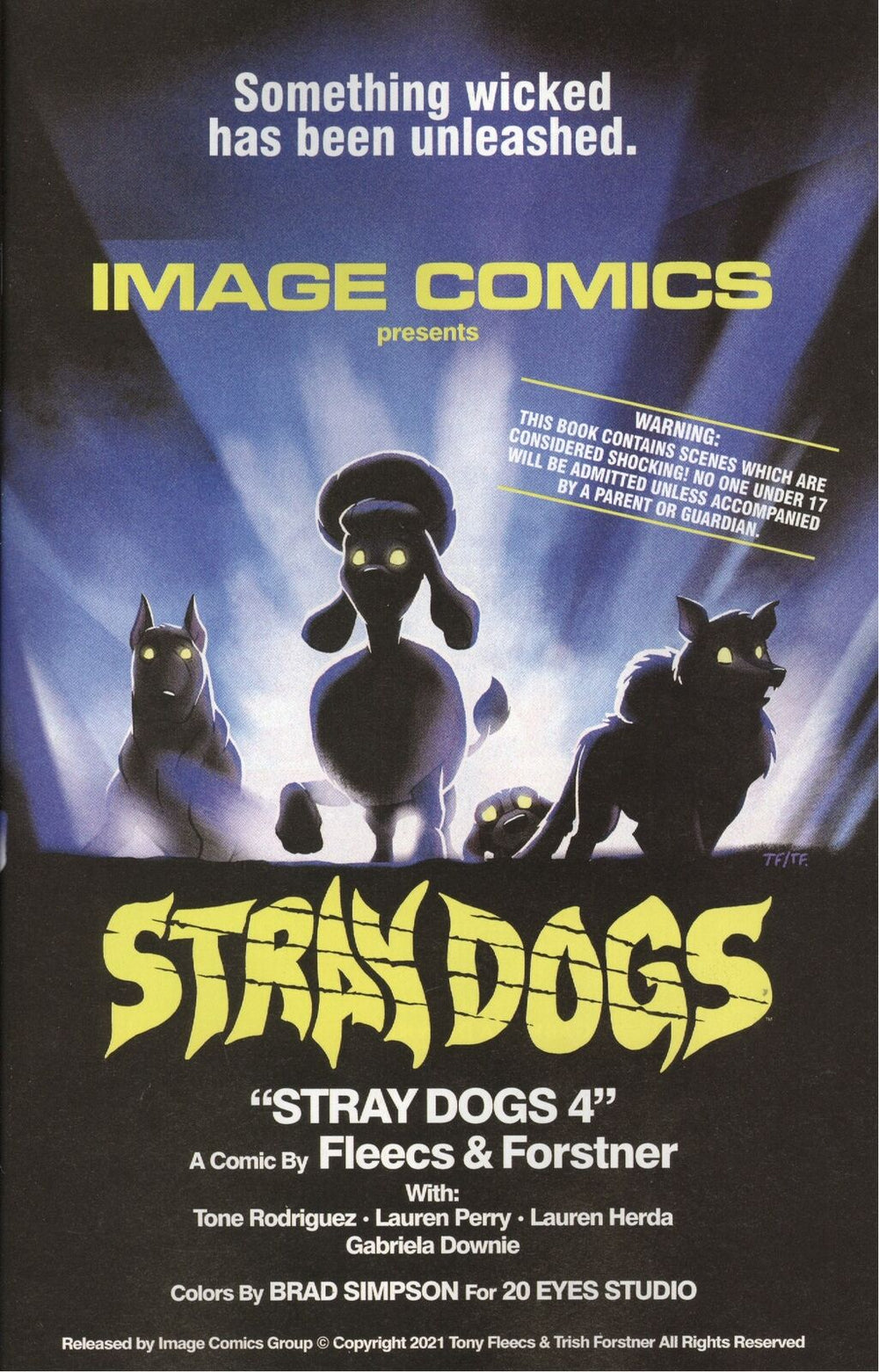 STRAY DOGS #4 COVER B HORROR MOVIE VARIANT FORSTNER & FLEECS
