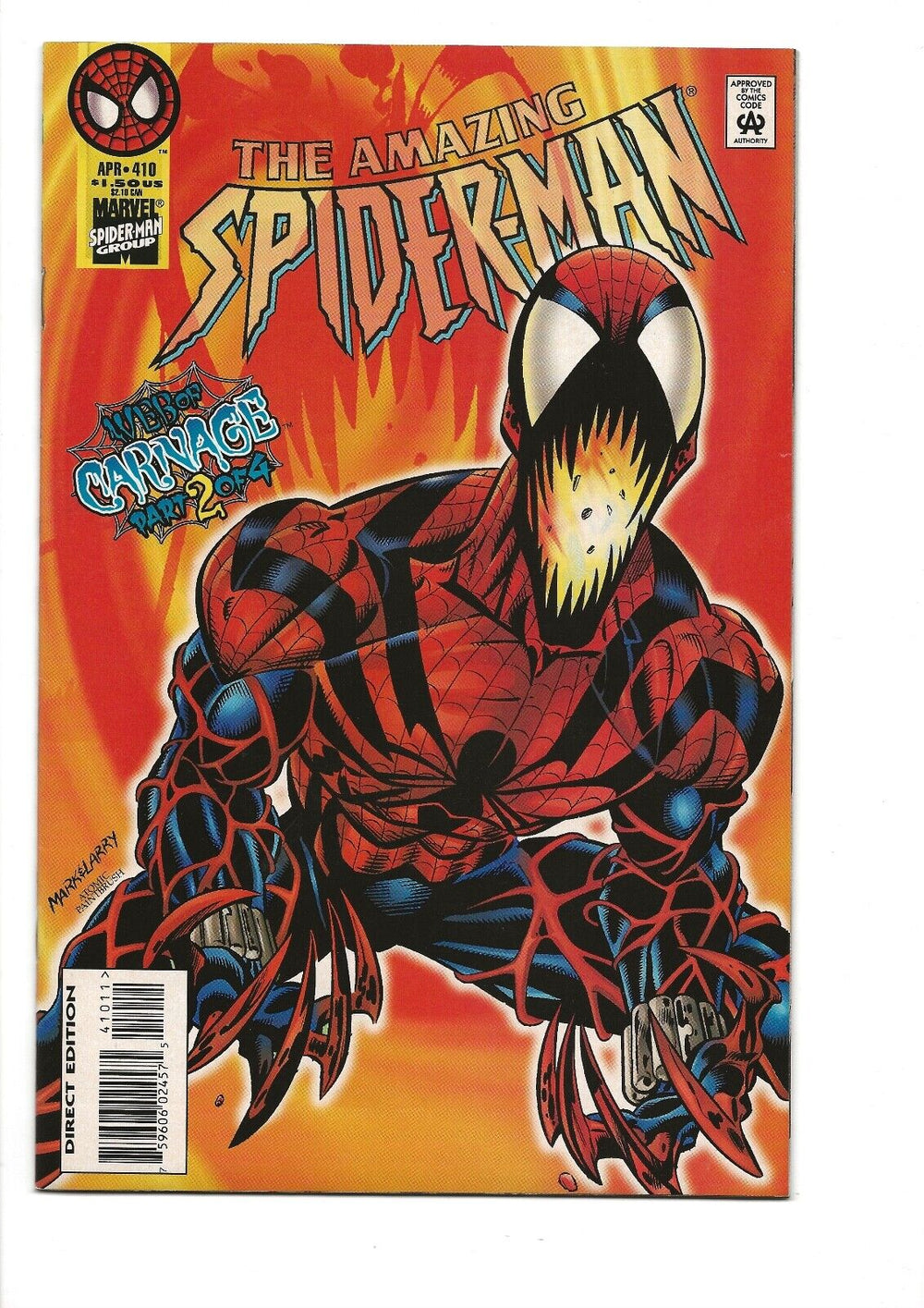 Amazing Spider-Man #410 NM- First Appearance of Spider-Carnage