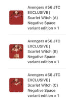 
              AVENGERS #56 JTC Scarlet Witch Negative Space Exclusive!
            