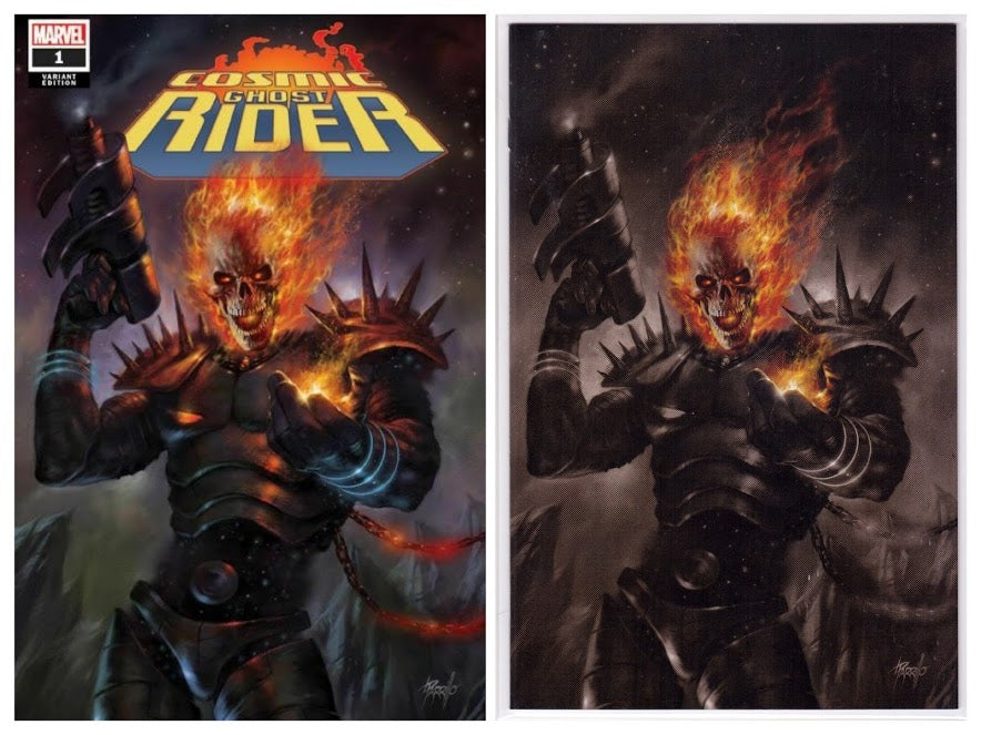 Cosmic Ghost Rider #1 Lucio Parrillo Trade + Virgin + Color Splash 2024 + Convention