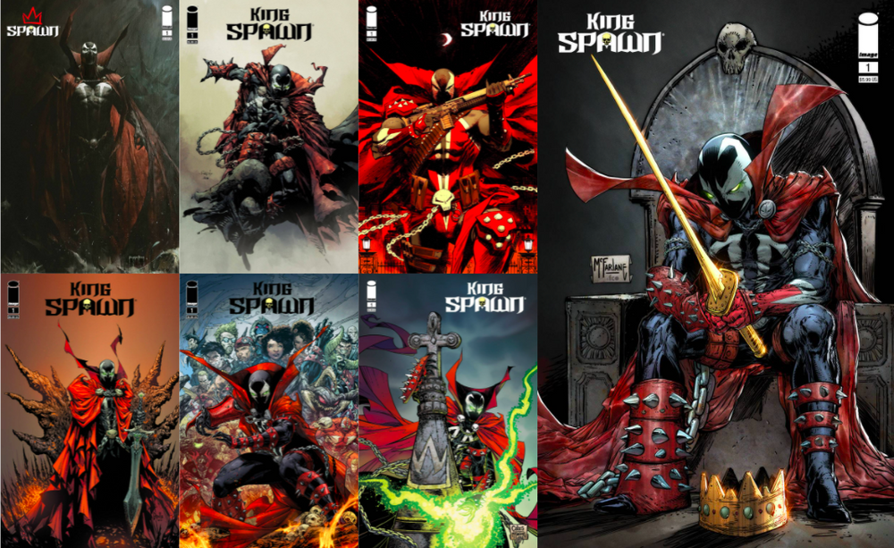 KING SPAWN #1 (60 pages) Complete Set! (All 7 Covers)