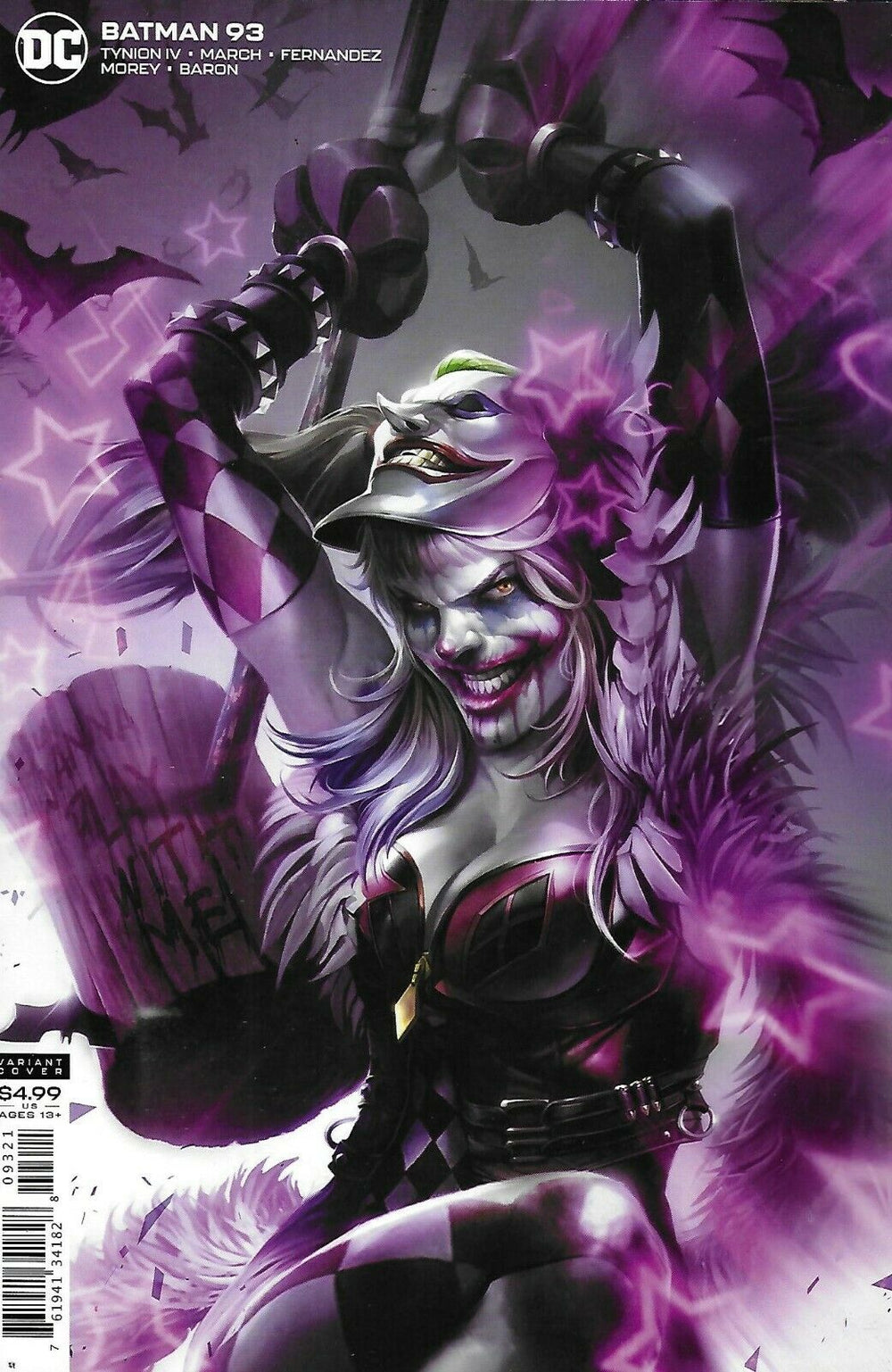 Batman Comic #93 Cover B Variant 2020 1st battle of Harley Quinn and Punchline - Mutant Beaver Comics