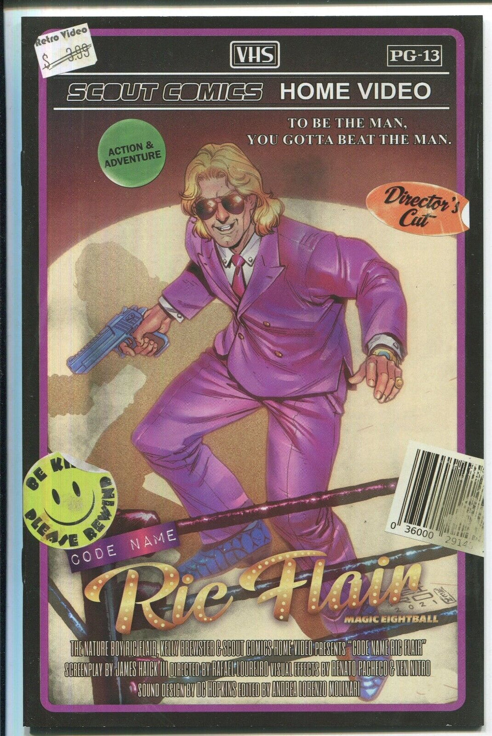 CODENAME RIC FLAIR: MAGIC EIGHTBALL #1 - LOUREIRO VHS VARIANT COVER