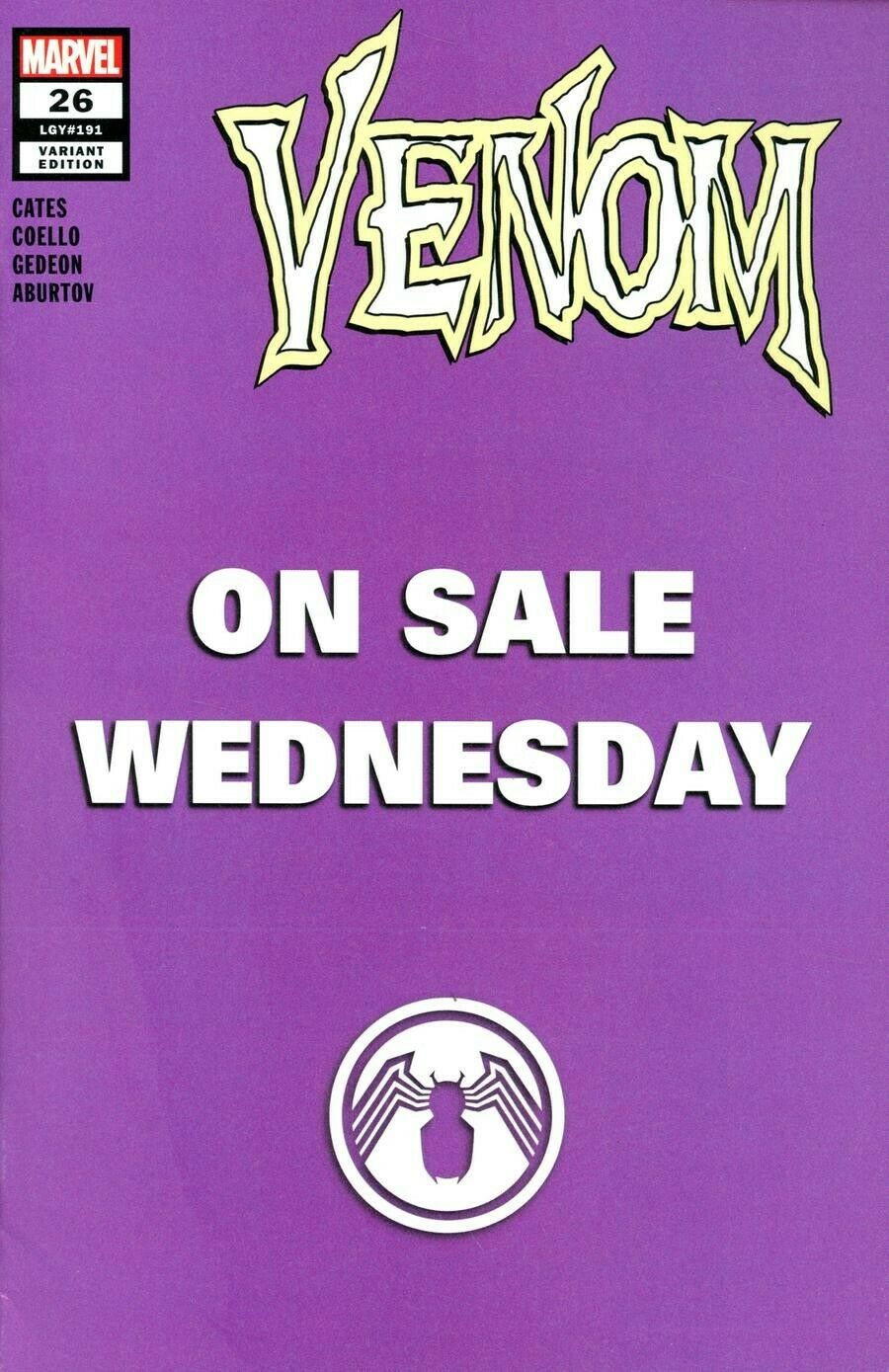 VENOM #26 Cover B (Wednesday Variant) - 1st Appearance of VIRUS! - Mutant Beaver Comics