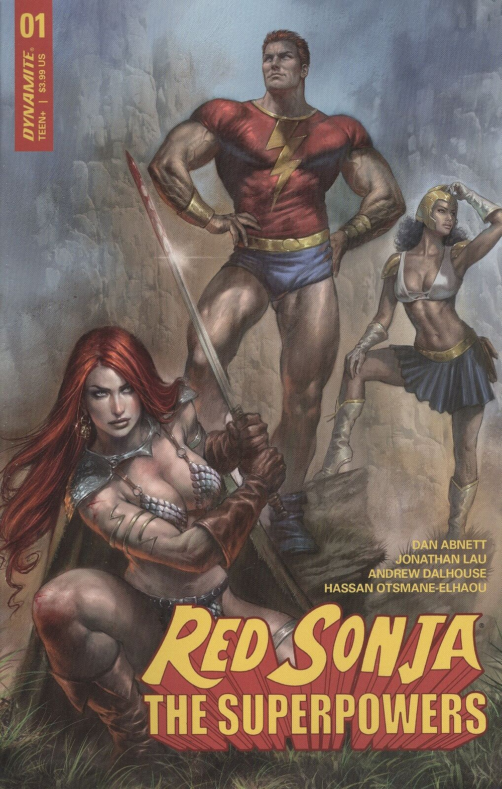 RED SONJA THE SUPERPOWERS #1 COVER A PARRILLO