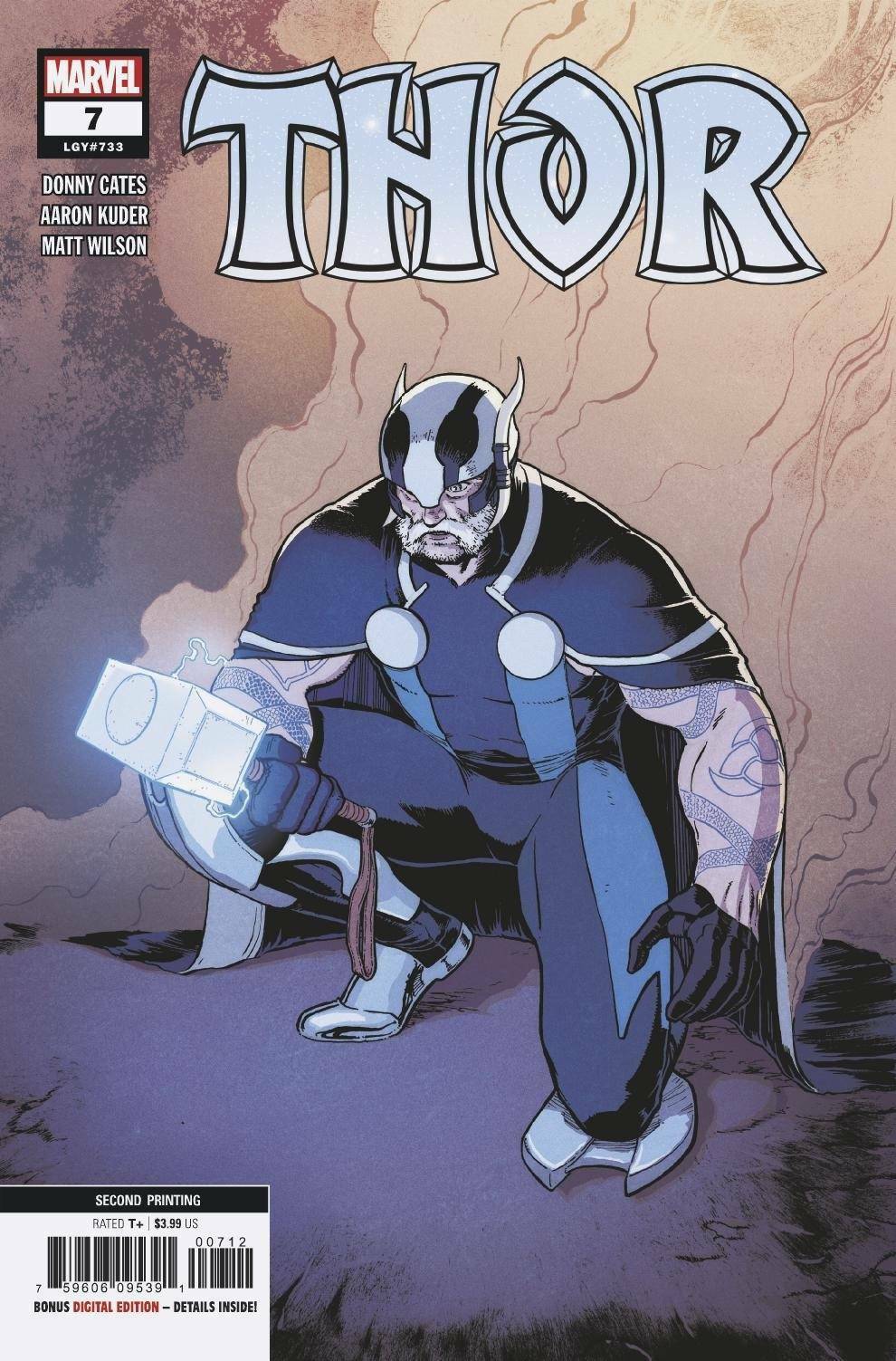 Thor # 7 Klein Variant Cover 2nd Print - Mutant Beaver Comics