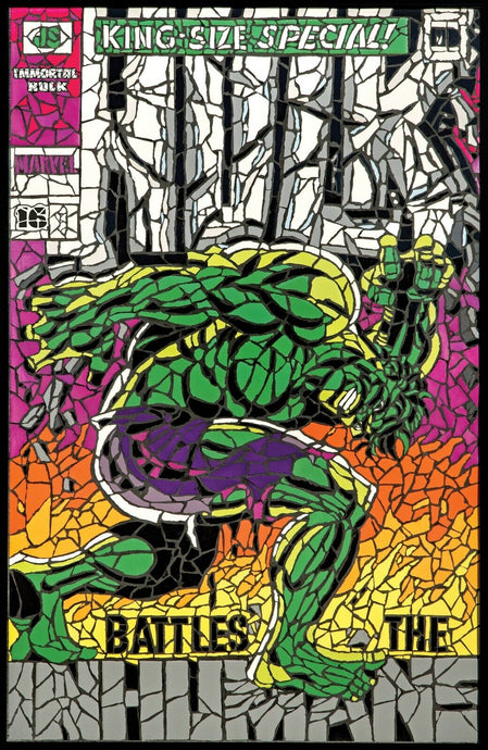 THE IMMORTAL HULK #16 Shattered Exclusive!! (Matt DiMasi's Tile Mosaic Tribute to Jim Steranko) - Mutant Beaver Comics