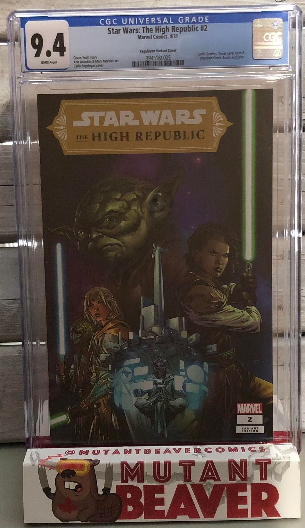 CGC 9.4 STAR WARS: THE HIGH REPUBLIC #2 Carlo Pagulayan Trade Dress Exclusive!