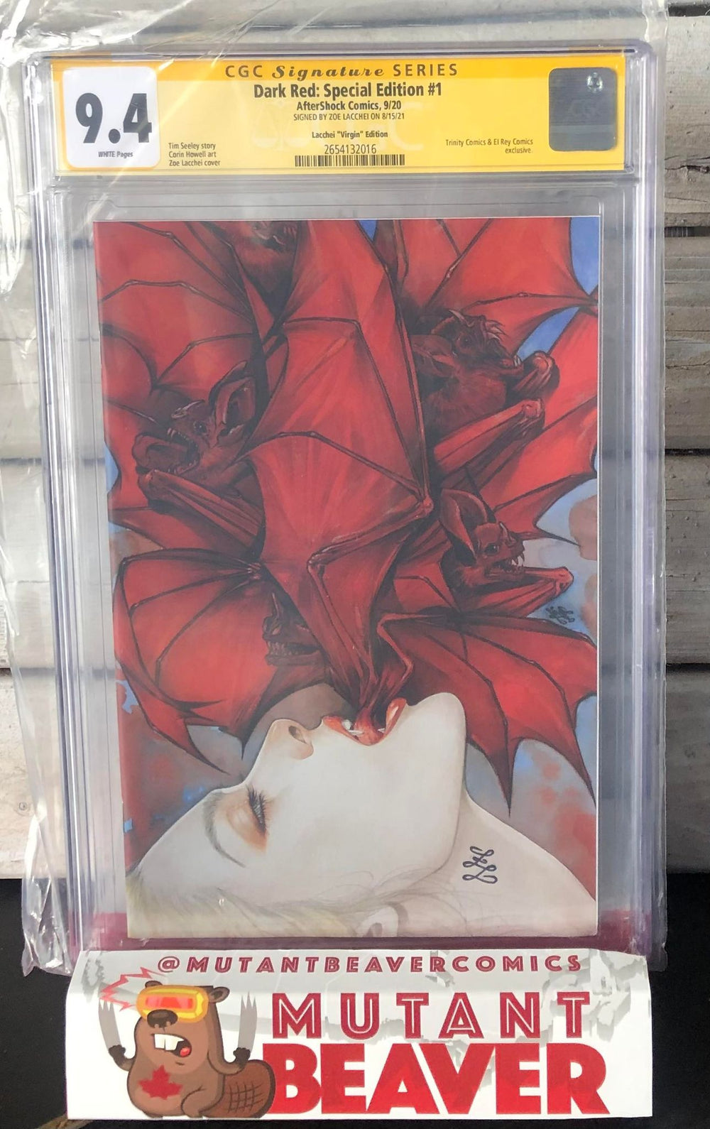 CGC YELLOW LABEL DARK RED: SPECIAL EDITION #1 Zoe Lacchei VIRGIN EXCLUSIVE (MULTIPLE GRADES AVAILABLE)